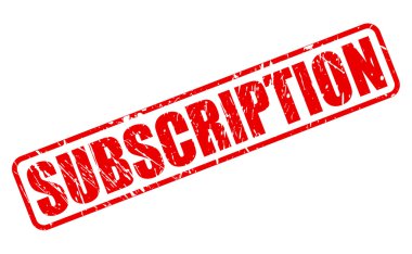 Abonelik kırmızı damga metni