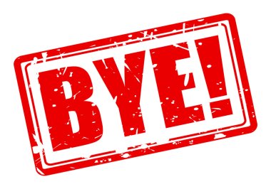 Bye red stamp text clipart