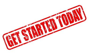 Get started today red stamp clipart
