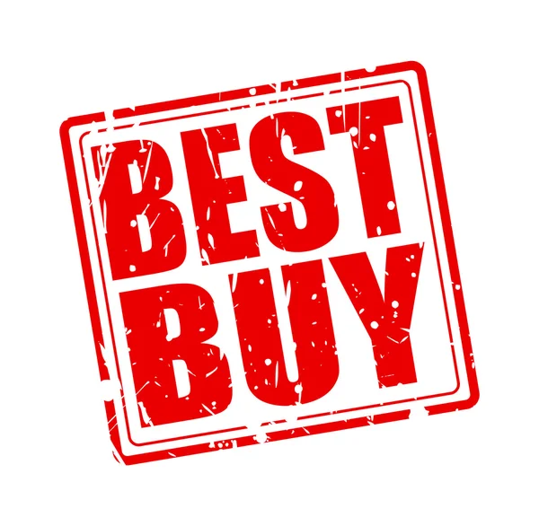 Melhor comprar texto selo vermelho — Vetor de Stock