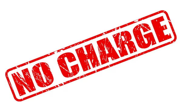 No charge red stamp text — Stock Vector