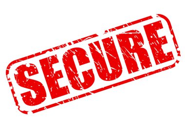 Kırmızı damga metni güvenli