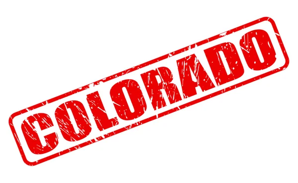 Colorado rode stempel tekst — Stockvector