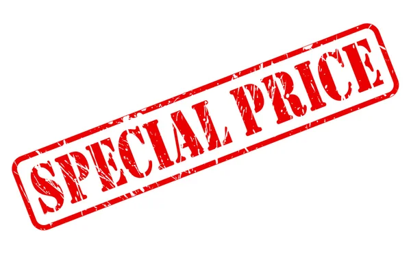 Preço especial vermelho carimbo texto —  Vetores de Stock