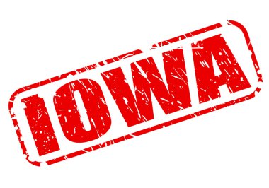 Iowa kırmızı damga metni