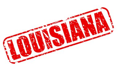 Louisiana kırmızı damga metni