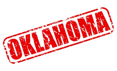 Oklahoma kırmızı damga metni