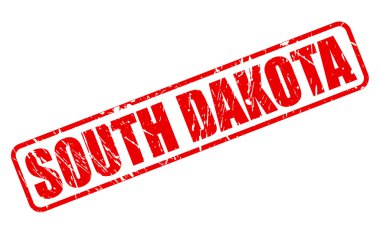 Güney dakota kırmızı damga metni