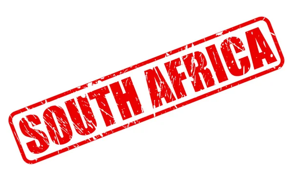Güney Afrika kırmızı damga metni — Stok Vektör