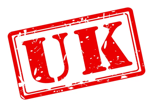 Reino Unido carimbo vermelho texto —  Vetores de Stock