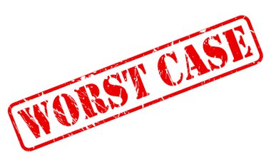 Worst case red stamp text clipart