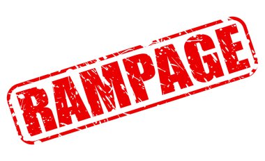 Rampage kırmızı damga metni