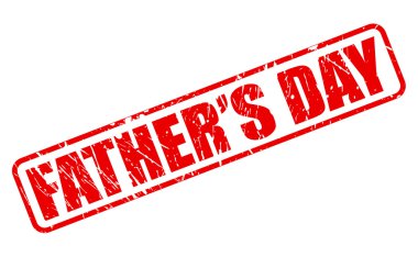 Babalar günü kırmızı damga metni