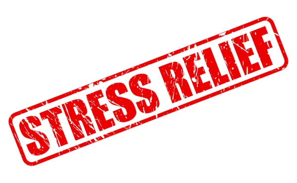 Stress relief red stamp text — Stock Vector