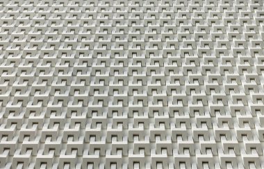 Soyut Beyaz çimento blok duvar