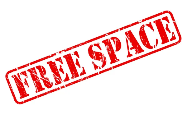 Free space red stamp text — Stock Vector