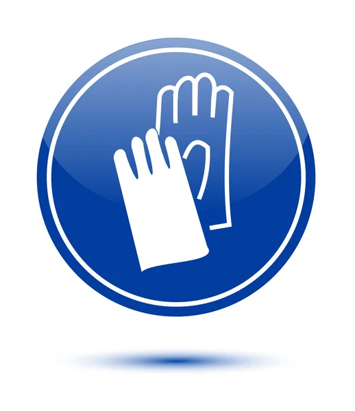 Носіть знак рукавички безпеки — стоковий вектор