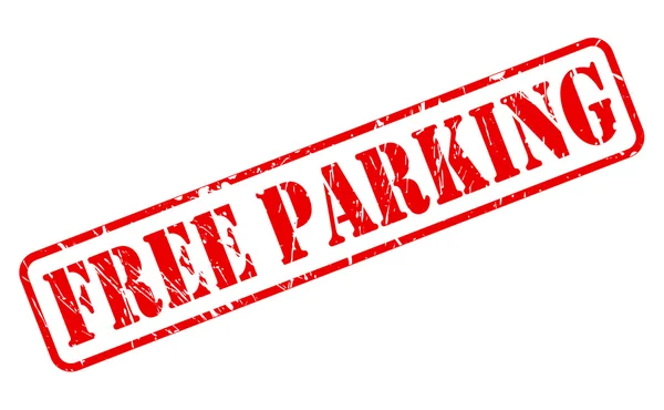 Free parking red stamp text — Stock Vector