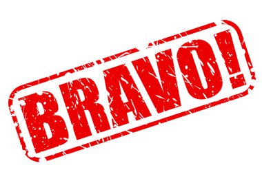 Kırmızı damga metni bravo