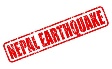 Nepal deprem kırmızı damga metni