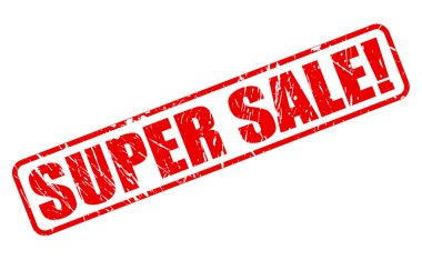 Süper Satılık kırmızı damga metni