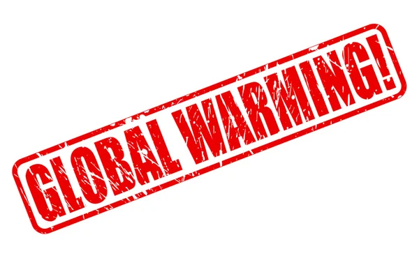 Global warming red stamp text — Stock Vector