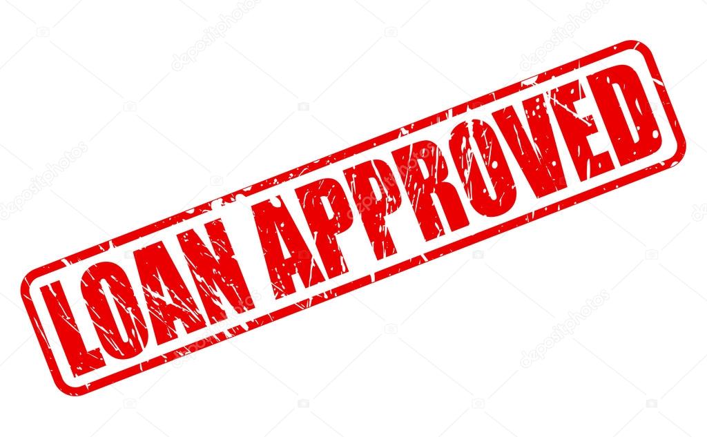 Loan approved red stamp text — Stock Vector © pockygallery #71676617