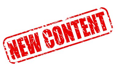 Yeni içerik kırmızı damga metni