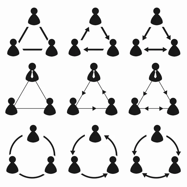 Diagrama de gestión humana — Vector de stock