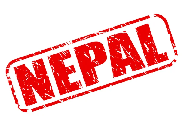 Nepal red stamp text — Stock Vector