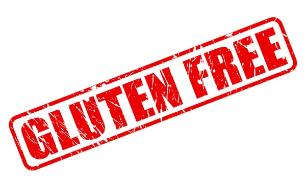 Gluten free red stamp text — Stock Vector