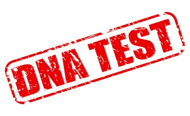 DNA testi kırmızı damga metni