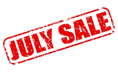 Temmuz Satılık kırmızı damga metni