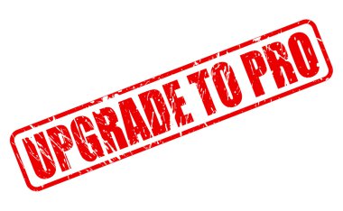 Pro kırmızı damga metni için yükseltme