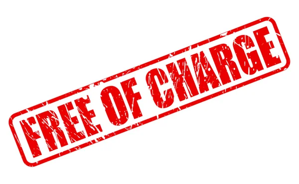 Free of charge red stamp text — Stock Vector