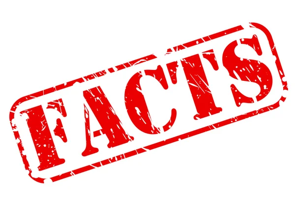 Facts red stamp text — Stockvector