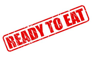 Kırmızı damga metni yemeye hazır