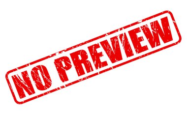 Hiçbir önizleme kırmızı damga metni