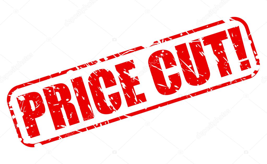 Price Cut red stamp text