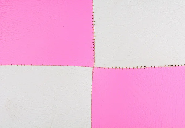 ピンクとホワイト レザーの背景 — ストック写真