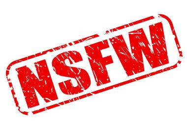 NSFW red stamp text clipart