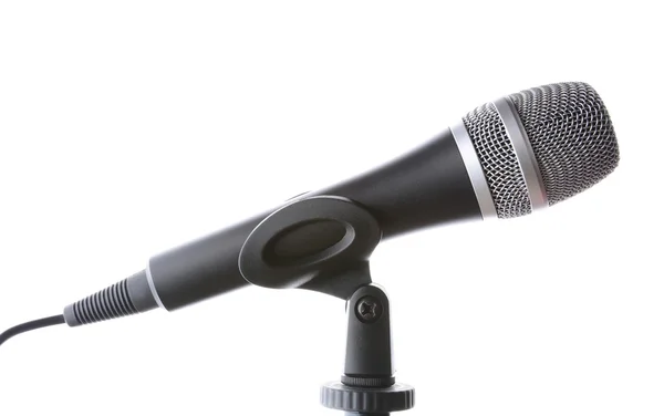 Microphone on white — Stock Photo, Image