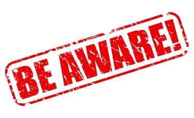 Olmak farkında kırmızı damga metni