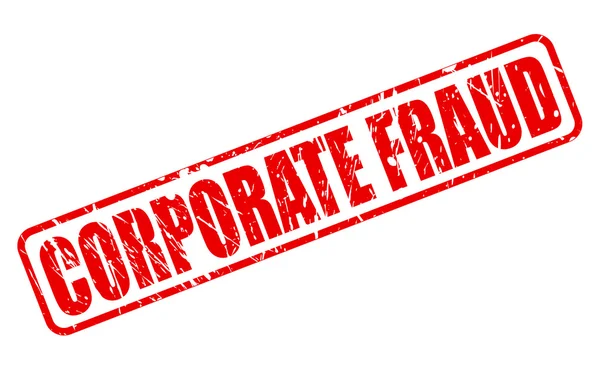 CORPORATE FRAUD red stamp text — Stock Vector