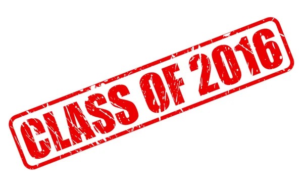 2016 赤いスタンプ テキストのクラス — ストックベクタ
