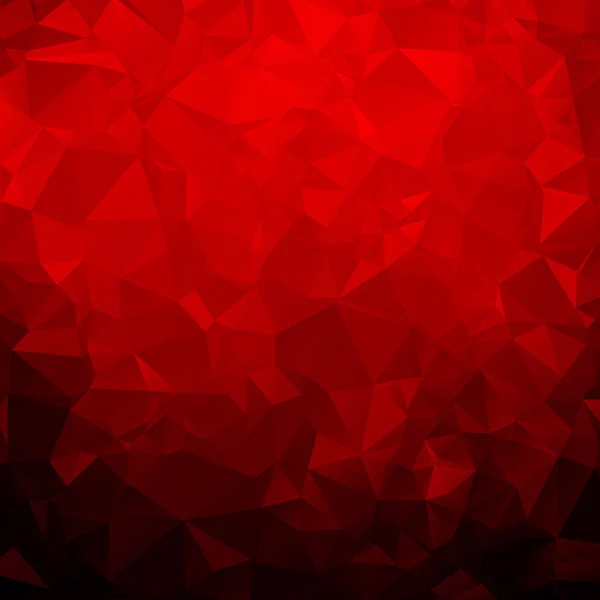 赤の抽象的な多角形パターン — ストックベクタ