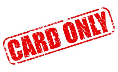 Kartı sadece kırmızı damga metni