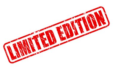 Sınırlı sayıda üretilen kırmızı damga metni