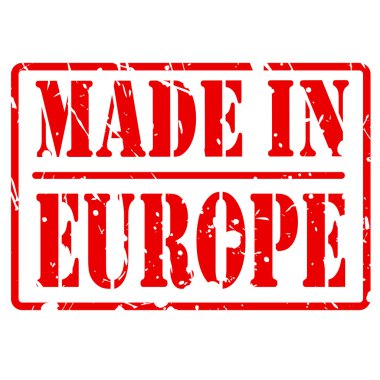 Eupore kırmızı damga metni içinde yapılan