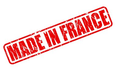 Fransa kırmızı damga metni içinde yapılan